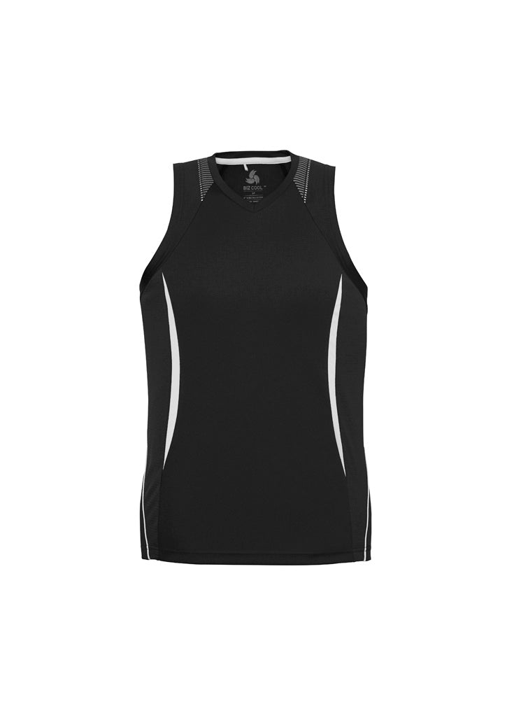 Mens Razor Singlet - Black/White ||SRC=https://cdn.fashionbizapps.nz/honeybee/products/management/data/reshoot%20colour/SG407M_Product_BlackWhite_01_f9OH6Fc.jpg