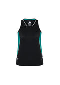 Womens Renegade Singlet - Black/Teal/Silver ||SRC=https://cdn.fashionbizapps.nz/honeybee/images/SG702L_bProduct_Black_Teal_Silver_01_J2ky2RS.jpg