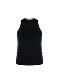 Womens Renegade Singlet - Black/Teal/Silver ||SRC=https://cdn.fashionbizapps.nz/honeybee/images/SG702L_bProduct_Black_Teal_Silver_02_QMF4V9h.jpg
