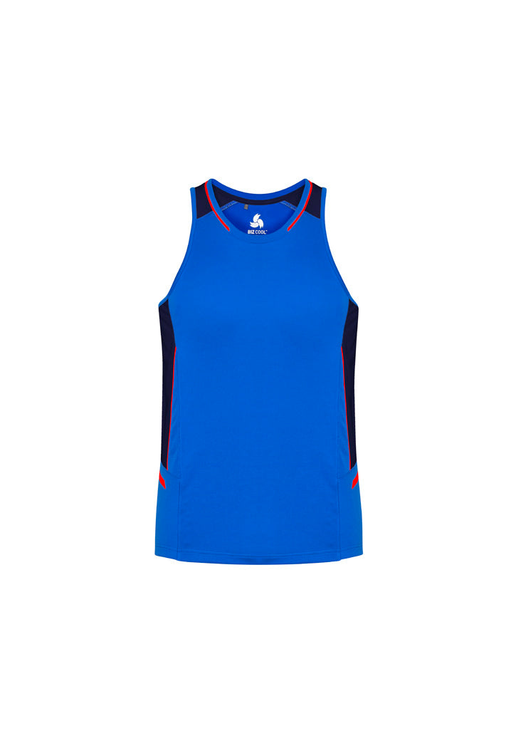 Mens Renegade Singlet ||SRC=https://cdn.fashionbizapps.nz/honeybee/images/SG702M_Product_RoyalNavyFluoroOrange_01_9BIOJ57.jpg