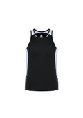 Mens Renegade Singlet - Black/White/Silver ||SRC=https://cdn.fashionbizapps.nz/honeybee/images/SG702M_bProduct_Black_White_Silver_01_vkXf8NI.jpg