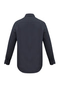 Mens Metro Long Sleeve Shirt - Charcoal ||SRC=https://cdn.fashionbizapps.nz/honeybee/images/SH714_bProduct_Charcoal_02_p1pxLx6.jpg