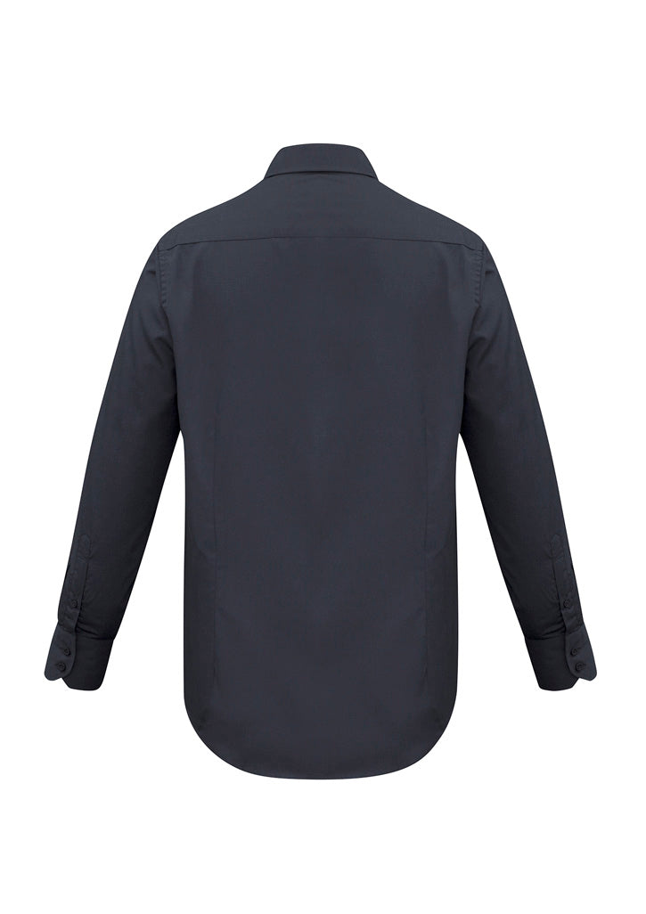 Mens Metro Long Sleeve Shirt - Charcoal ||SRC=https://cdn.fashionbizapps.nz/honeybee/images/SH714_bProduct_Charcoal_02_p1pxLx6.jpg
