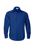 Mens Metro Long Sleeve Shirt - Royal ||SRC=https://cdn.fashionbizapps.nz/honeybee/images/SH714_bProduct_Royal_01_7QrNFYw.jpg