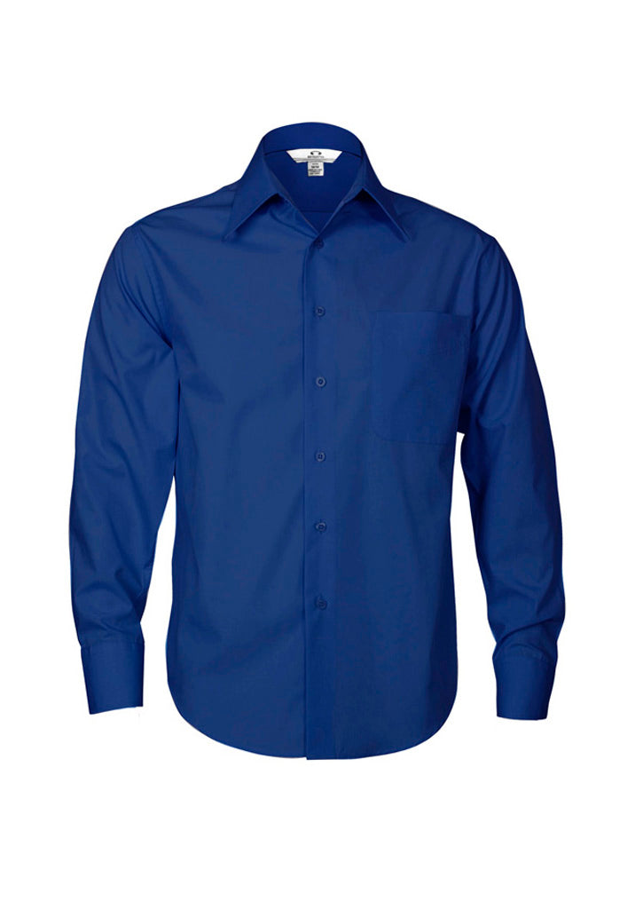 Mens Metro Long Sleeve Shirt - Royal ||SRC=https://cdn.fashionbizapps.nz/honeybee/images/SH714_bProduct_Royal_01_7QrNFYw.jpg