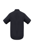 Mens Metro Short Sleeve Shirt - Black ||SRC=https://cdn.fashionbizapps.nz/honeybee/images/SH715_bProduct_Black_02_BMqEyU9.jpg