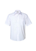 Mens Metro Short Sleeve Shirt - White ||SRC=https://cdn.fashionbizapps.nz/honeybee/images/SH715_bProduct_White_01_3jOSzMN.jpg
