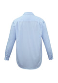 Mens Micro Check Long Sleeve Shirt - Sky ||SRC=https://cdn.fashionbizapps.nz/honeybee/images/SH816_bProduct_Sky_02_tXmtUzr.jpg
