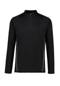 Unisex Balance Mid Layer Top - Black/White ||SRC=https://cdn.fashionbizapps.nz/honeybee/images/SW225M_bProduct_Black_White_01_G3PzCvy.jpg