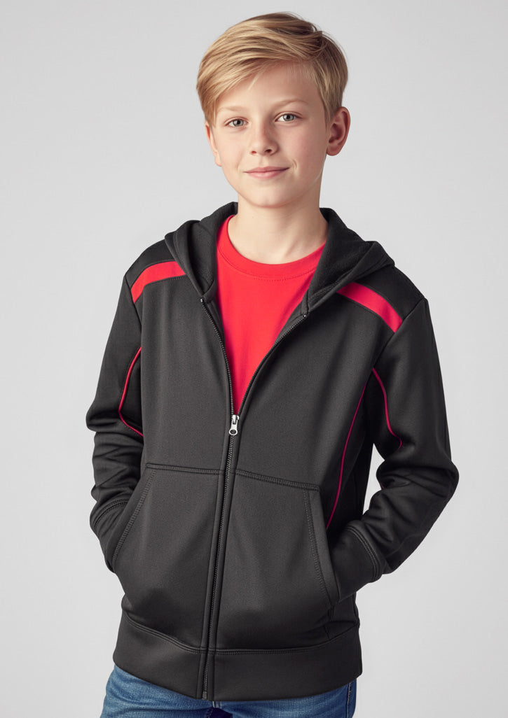 Kids United Hoodie ||SRC=https://cdn.fashionbizapps.nz/honeybee/images/SW310K_Talent_Black_White_01.jpg