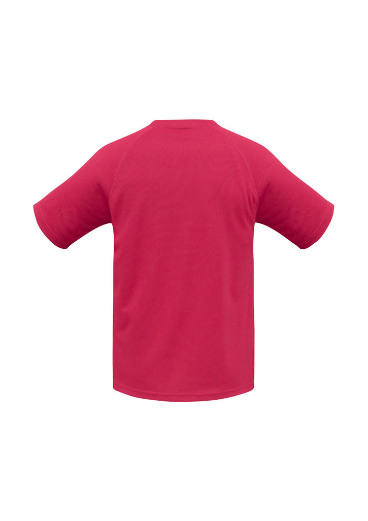 Kids Sprint Short Sleeve Tee - Red ||SRC=https://cdn.fashionbizapps.nz/honeybee/images/T301KS_bProduct_Red_02_IDnFkBM.jpg