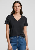 Womens Viva Short Sleeve Tee ||SRC=https://cdn.fashionbizapps.nz/honeybee/images/T403L_Talent_Black_02.jpg