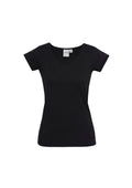 Womens Viva Short Sleeve Tee - Black ||SRC=https://cdn.fashionbizapps.nz/honeybee/images/T403L_bProduct_Black_01_pTzgyZA.jpg