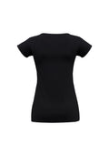 Womens Viva Short Sleeve Tee - Black ||SRC=https://cdn.fashionbizapps.nz/honeybee/images/T403L_bProduct_Black_02_OTCfOJg.jpg
