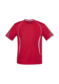 Kids Razor Tee - Red/White ||SRC=https://cdn.fashionbizapps.nz/honeybee/products/management/data/reshoot%20colour/T406KS_Product_RedWhite_01_PRDSQIN.jpg