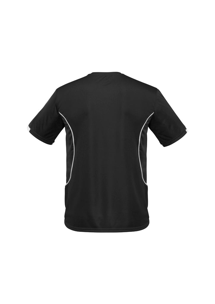Mens Razor Short Sleeve Tee - Black/White ||SRC=https://cdn.fashionbizapps.nz/honeybee/images/T406MS_bProduct_Black_White_02_XlQcIrN.jpg