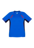 Kids Renegade Short Sleeve Tee - Royal/Navy/Fluoro Orange ||SRC=https://cdn.fashionbizapps.nz/honeybee/images/T701KS_Product_RoyalNavyFluoroOrange_01.jpg