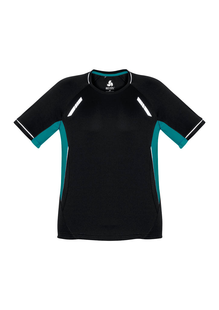 Kids Renegade Short Sleeve Tee - Black/Teal/Silver ||SRC=https://cdn.fashionbizapps.nz/honeybee/images/T701KS_bProduct_Black_Teal_Silver_01_OudwSxP.jpg