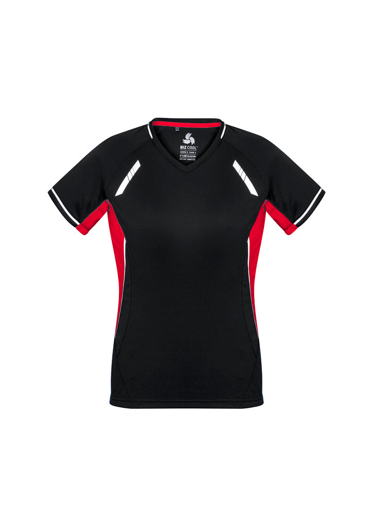 Womens Renegade Short Sleeve Tee - Black/Red/Silver ||SRC=https://cdn.fashionbizapps.nz/honeybee/images/T701LS_bProduct_Black_Red_Silver_01_jn0PhOB.jpg