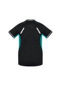 Womens Renegade Short Sleeve Tee - Black/Teal/Silver ||SRC=https://cdn.fashionbizapps.nz/honeybee/images/T701LS_bProduct_Black_Teal_Silver_02_y7DNswB.jpg