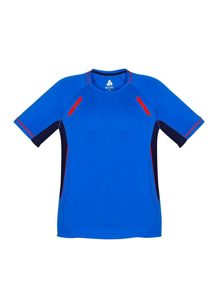 Mens Renegade Short Sleeve Tee - Royal/Navy/Fluoro Orange ||SRC=https://cdn.fashionbizapps.nz/honeybee/images/T701MS_Product_RoyalNavyFluoroOrange_01.jpg