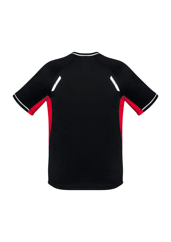 Mens Renegade Short Sleeve Tee - Black/Red/Silver ||SRC=https://cdn.fashionbizapps.nz/honeybee/images/T701MS_bProduct_Black_Red_Silver_02_x75ViDk.jpg