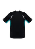 Mens Renegade Short Sleeve Tee - Black/Teal/Silver ||SRC=https://cdn.fashionbizapps.nz/honeybee/images/T701MS_bProduct_Black_Teal_Silver_02_Fu4mcVg.jpg