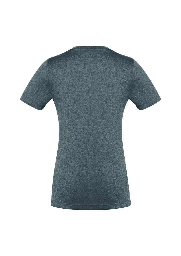 Womens Aero Short Sleeve Tee - Charcoal ||SRC=https://cdn.fashionbizapps.nz/honeybee/images/T800LS_Product_Charcoal_02_yemF7JM.jpg