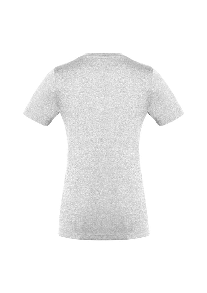 Womens Aero Short Sleeve Tee - Silver ||SRC=https://cdn.fashionbizapps.nz/honeybee/images/T800LS_bProduct_Silver_02_cmsIAwq.jpg