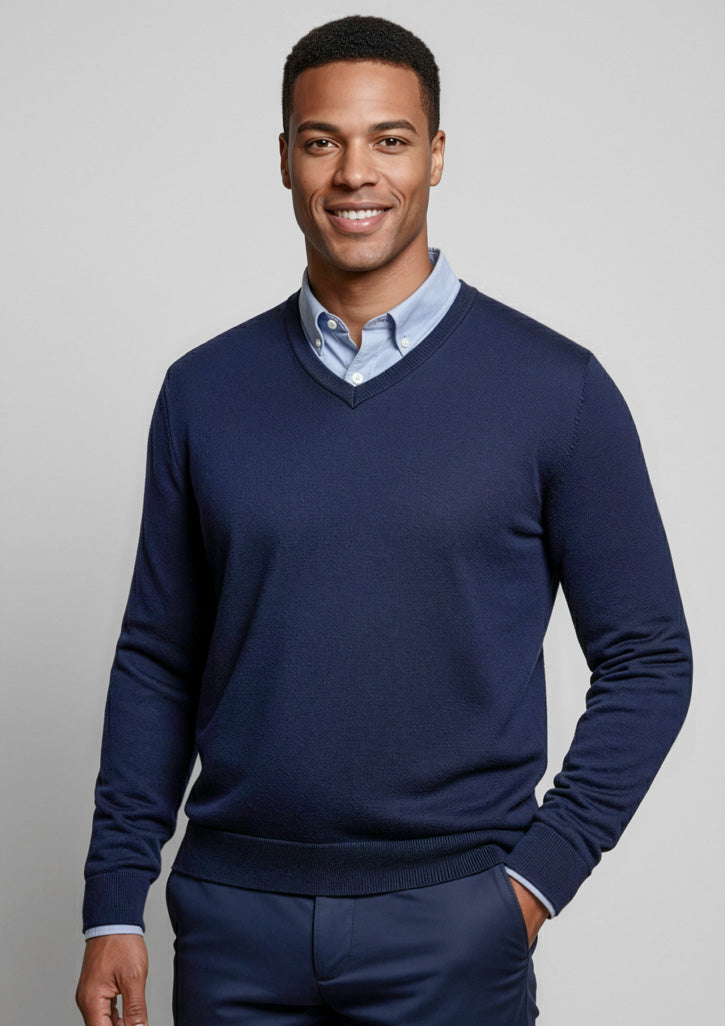 Mens Roma Knit Pullover ||SRC=https://cdn.fashionbizapps.nz/honeybee/images/WP916M_Talent_Navy_01_u40ee4T.jpg