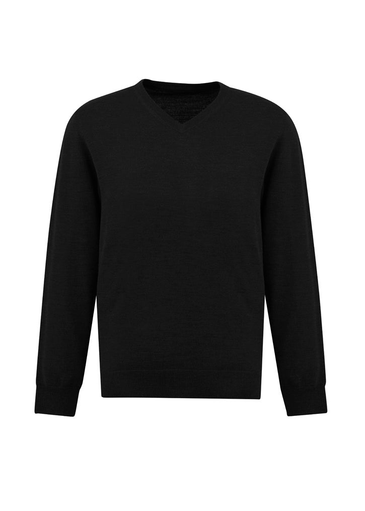 Mens Roma Knit Pullover - Black ||SRC=https://cdn.fashionbizapps.nz/honeybee/images/WP916M_bProduct_Black_01_7AIIBde.jpg