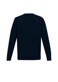 Mens Roma Knit Pullover - Navy ||SRC=https://cdn.fashionbizapps.nz/honeybee/images/WP916M_bProduct_Navy_02_HSr7WF6.jpg