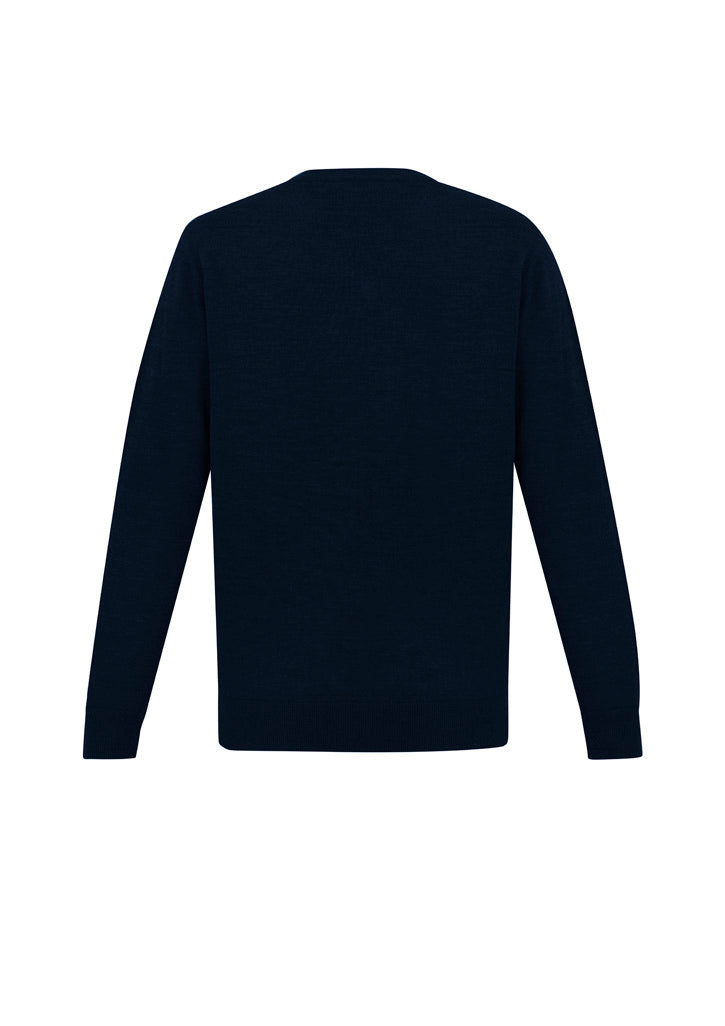 Mens Roma Knit Pullover - Navy ||SRC=https://cdn.fashionbizapps.nz/honeybee/images/WP916M_bProduct_Navy_02_HSr7WF6.jpg