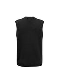 Mens Woolmix Knit Vest - Black ||SRC=https://cdn.fashionbizapps.nz/honeybee/images/WV6007_bProduct_Black_02_40rlPa3.jpg