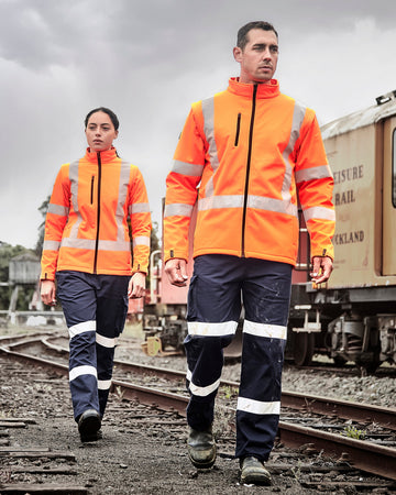 Womens Hi Vis NSW Rail X Back 2 In 1 Softshell Jacket