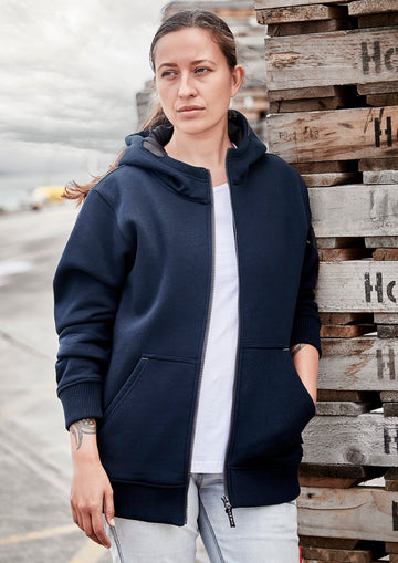 Zip Front Multi-Pocket Hoodie